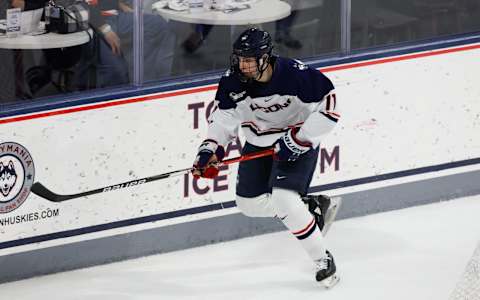 Matthew Wood #71 of the UConn Huskies (Photo by Richard T Gagnon/Getty Images)