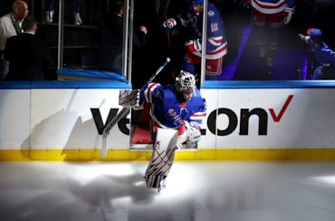 NEW YORK, NEW YORK – JUNE 09: Igor Shesterkin #31 of the New York Rangers takes the ice prior to Game Five of the Eastern Conference Final of the 2022 Stanley Cup Playoffs against the Tampa Bay Lightning at Madison Square Garden on June 09, 2022, in New York City. (Photo by Al Bello/Getty Images)