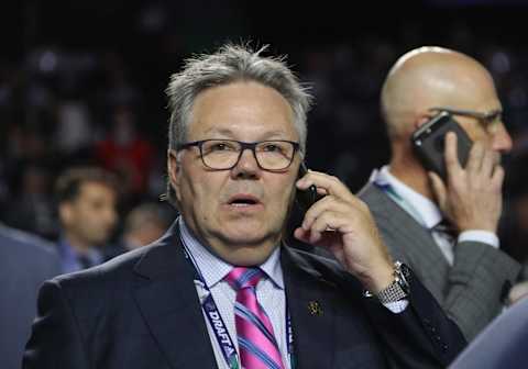 Kelly McCrimmon, General Manager of the Vegas Golden Knights (Photo by Bruce Bennett/Getty Images)