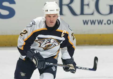 Greg Johnson #22 of the Nashville Predators (Photo by Harry How/Getty Images)