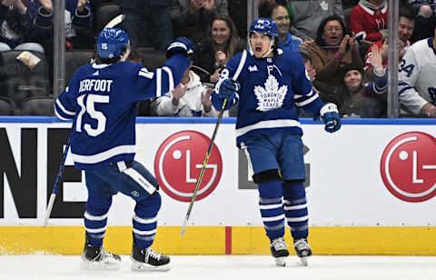 Sep 28, 2022; Toronto, Ontario, CAN; Toronto Maple Leafs forward Nick Robertson (89)   Credit: Dan Hamilton-USA TODAY Sports