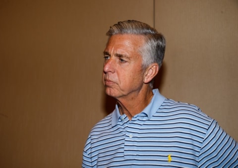 Nov 8, 2016; Scottsdale, AZ, USA; Boston Red Sox general manager Dave Dombrowski during the MLB general managers meeting at the Omni Scottsdale Resort. Mandatory Credit: Mark J. Rebilas-USA TODAY Sports