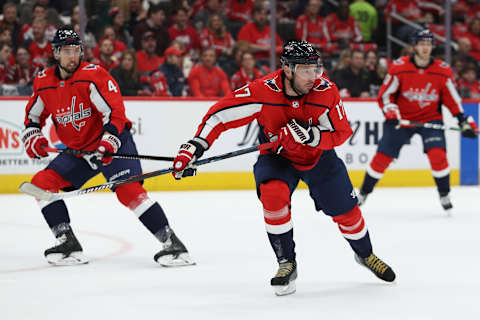 WASHINGTON, DC – FEBRUARY 25: Ilya Kovalchuk #17 of the Washington Capitals skates against the Winnipeg Jets at Capital One Arena on February 25, 2020 in Washington, DC. (Photo by Patrick Smith/Getty Images)