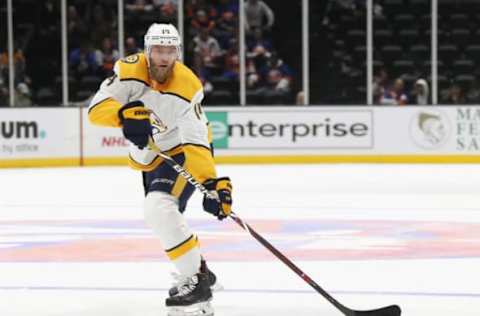 Mattias Ekholm #14 of the Nashville Predators (Photo by Bruce Bennett/Getty Images)