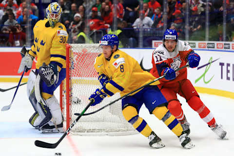 Toronto Maple Leafs – Rasmus Sandin (Photo by Peter Kovalev\TASS via Getty Images)