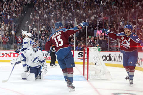 Valeri Nichushkin of the Colorado Avalanche. (Photo by Matthew Stockman/Getty Images)