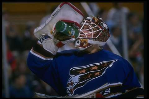 Jim Carey, Washington Capitals Mandatory Credit: Rick Stewart /Allsport