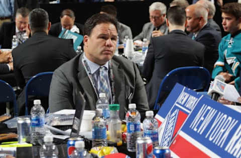 BUFFALO, NY – JUNE 25: Jeff Gorton of the New York Rangers attends the 2016 NHL Draft on June 25, 2016 in Buffalo, New York. (Photo by Bruce Bennett/Getty Images)