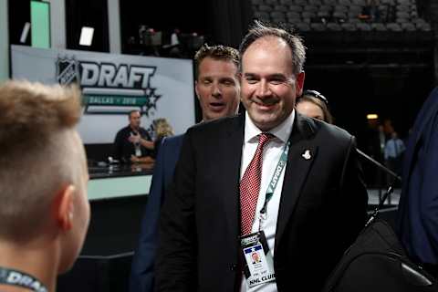 General Manager of the Ottawa Senators Pierre Dorion  (Photo by Bruce Bennett/Getty Images)