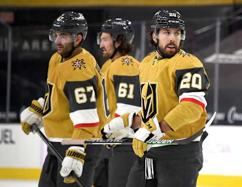 Chandler Stephenson #20 of the Vegas Golden Knights. (Photo by Ethan Miller/Getty Images)