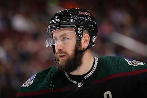 Derek Stepan #21 of the Arizona Coyotes. (Photo by Christian Petersen/Getty Images)