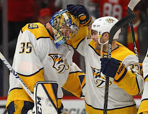 Pekka Rinne #35 of the Nashville Predators (Photo by Jonathan Daniel/Getty Images)