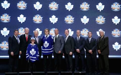 PHILADELPHIA, PA – JUNE 27: William Nylander is selected eighth overall . (Photo by Bruce Bennett/Getty Images)