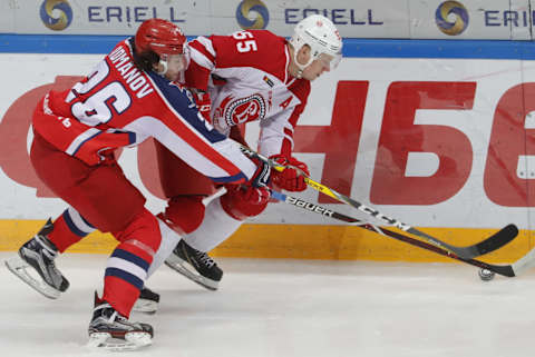 MOSCOW, RUSSIA FEBRUARY 18, 2019: CSKA Montreal Canadiens Ryan Poehling (Photo by Mikhail JaparidzeTASS via Getty Images)