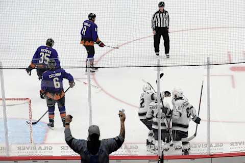 Los Angeles Kings center Trevor Moore (12). Mandatory Credit: Joe Camporeale-USA TODAY Sports