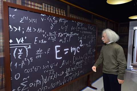 BOSTON, MA – JULY 13: Albert Einstein is depicted as a wax figure at the Dreamland Wax Museum on July 13, 2017 in Boston, Massachusetts. Dreamland Wax Museum is slated to open in late July 2017 and will include all of the United States Presidents, a re-creation of the White House Oval Office, more than 100 figures and is located adjecent to Boston City Hall. (Photo by Paul Marotta/Getty Images)