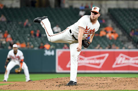 BALTIMORE, MD – SEPTEMBER 13: Dylan Bundy #37 of the Baltimore Orioles pitches against the Oakland Athletics at Oriole Park at Camden Yards on September 13, 2018 in Baltimore, Maryland. (Photo by G Fiume/Getty Images)