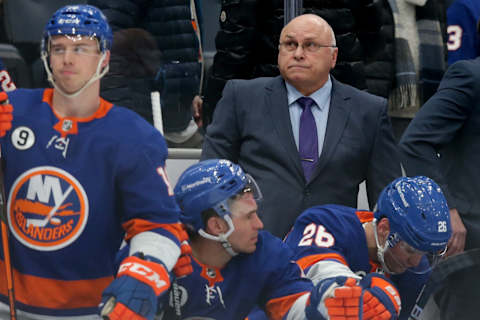 New York Islanders head coach Barry Trotz: Brad Penner-USA TODAY Sports