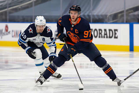 Connor McDavid #97 of the Edmonton Oilers.(Photo by Codie McLachlan/Getty Images)