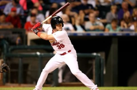 Nov 5, 2016; Surprise, AZ, USA; West outfielder Harrison Badder of the St Louis Cardinals during the Arizona Fall League Fall Stars game at Surprise Stadium. Mandatory Credit: Mark J. Rebilas-USA TODAY Sports