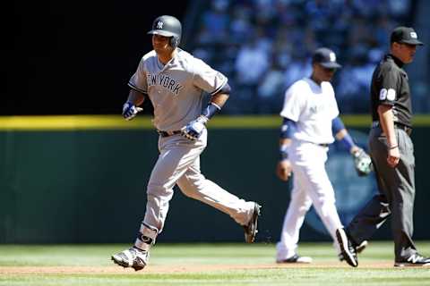 Aug 24, 2016; Seattle, WA, USA; New York Yankees catcher 