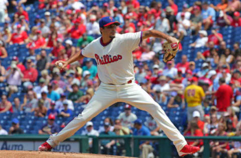 While Fans Are Familiar with the Stuff of Nola, Eickhoff, Velasquez, Lively and Pivetta, They Might Not Know Eflin Can Dial Up a Mid-90’s Heater. Photo by H. Martin/Getty Images.