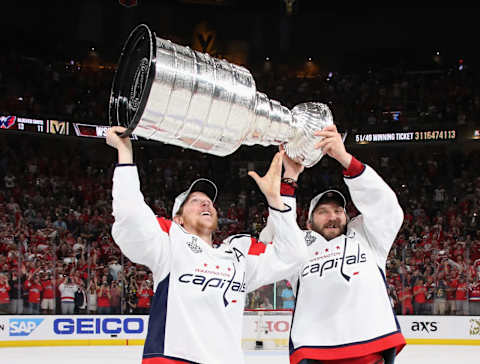 Alex Ovechkin, Nicklas Backstrom, Washington Capitals (Photo by Bruce Bennett/Getty Images)