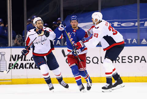 Tom Wilson, Zdeno Chara, Washington Capitals Mandatory Credit: Bruce Bennett/POOL PHOTOS-USA TODAY Sports