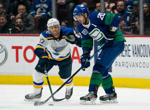 Jaden Schwartz #17 of the St. Louis Blues (Photo by Rich Lam/Getty Images)