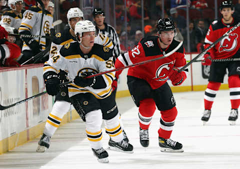 Boston Bruins, New Jersey Devils. (Photo by Bruce Bennett/Getty Images)