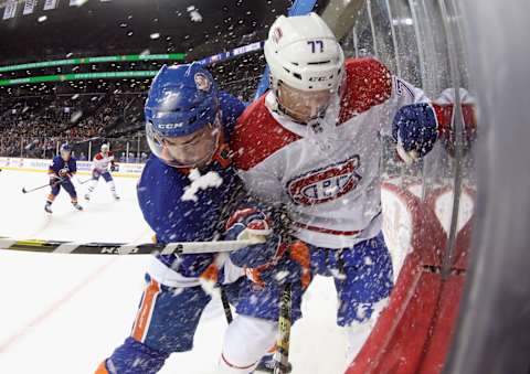 NEW YORK, NEW YORK – MARCH 03: Brett Kulak #77 of the Montreal Canadiens (Photo by Bruce Bennett/Getty Images)