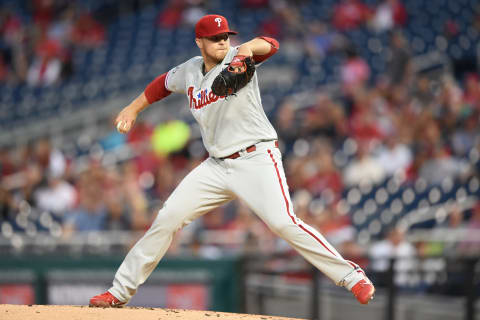 Thompson will probably open the season at Triple-A. Photo by Mitchell Layton/Getty Images.