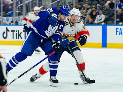 Mar 27, 2022; Toronto, Ontario, CAN; Toronto Maple Leafs forward John Tavares (91) . Mandatory Credit: John E. Sokolowski-USA TODAY Sports