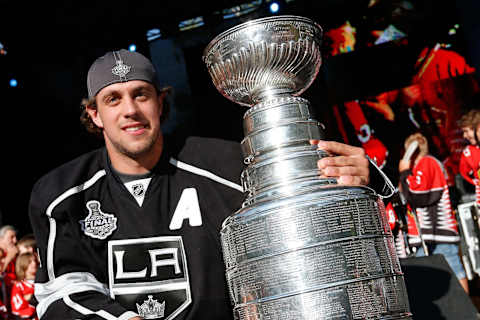 HRUSICA, SLOVENIA – JULY 06: Anze Kopitar of Los Angeles Kings #11 holds the Stanley Cup during the Stanley Cup presentation on July 6, 2012 at his home town of Hrusica near Ljubljana, Slovenia. (Photo by Samo Vidic/Getty Images)