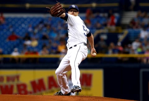 Cobb ended 2017 with solid numbers for seven starts, but he only lasted six innings in three of them. Photo by Brian Blanco/Getty Images.