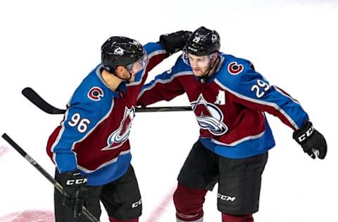 Mikko Rantanen #96 of the Colorado Avalanche (Photo by Bruce Bennett/Getty Images)