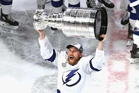 Blake Coleman #20 of the Tampa Bay Lightning. (Photo by Bruce Bennett/Getty Images)