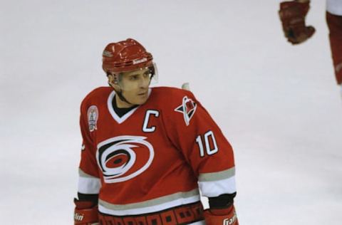 Ron Francis, Carolina Hurricanes  (Photo by Harry How/Getty Images/NHLI)