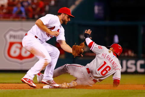 Now, Hernandez is swiping bags too. Photo by Tim Spyers/Icon Sportswire via Getty Images.