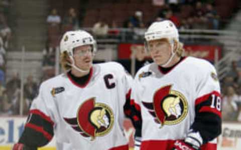 Daniel Alfredsson and Marian Hossa Hit The Ice One Final Time