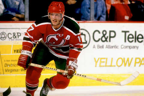 Patrik Sundstrom #17 of the New Jersey Devils (Photo by Mitchell Layton/Getty Images)