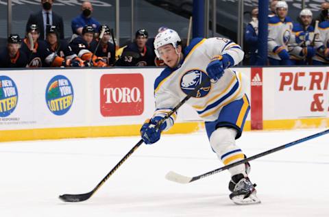 UNIONDALE, NEW YORK – MARCH 06: Brandon Montour (Photo by Bruce Bennett/Getty Images)