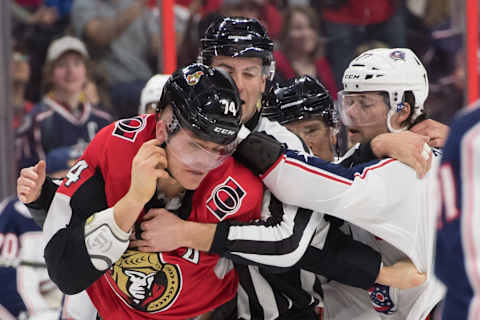 Ottawa Senators defenseman Mark Borowiecki Mandatory Credit: Marc DesRosiers-USA TODAY Sports