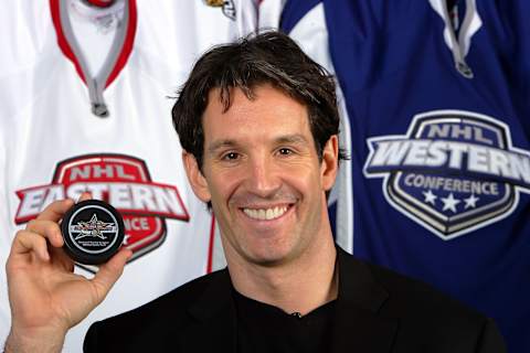 Captain Brendan Shanahan of the Eastern Conference All-Stars (  (Photo by Jeff Gross/Getty Images)