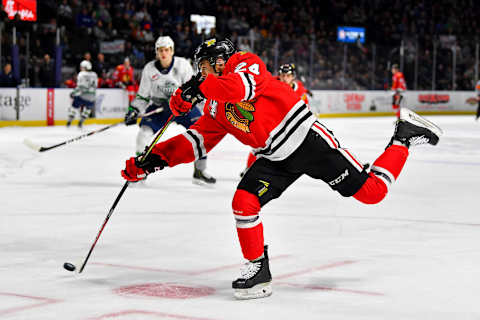 Seth Jarvis #24 of the Portland Winterhawks (Photo by Alika Jenner/Getty Images)