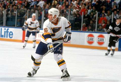 St. Louis Blues, Brett Hull (Photo by Focus on Sport/Getty Images)