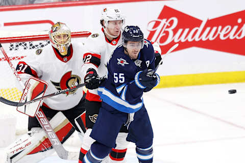 Winnipeg Jets, Mark Scheifele, #55, (Mandatory Credit: James Carey Lauder-USA TODAY Sports)