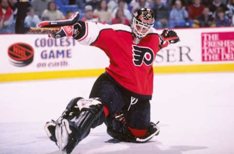 Ron Hextall, Philadelphia Flyers (Mandatory Credit: Rick Stewart /Allsport)