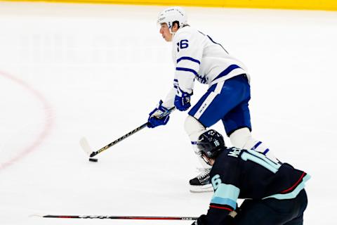 Feb 14, 2022; Seattle, Washington, USA; Toronto Maple Leafs   Mandatory Credit: Joe Nicholson-USA TODAY Sports