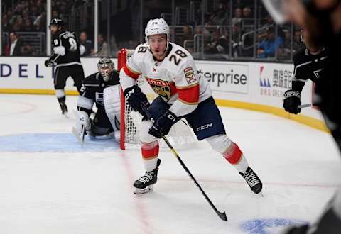 Aleksi Saarela #28 of the Florida Panthers. (Photo by Harry How/Getty Images)